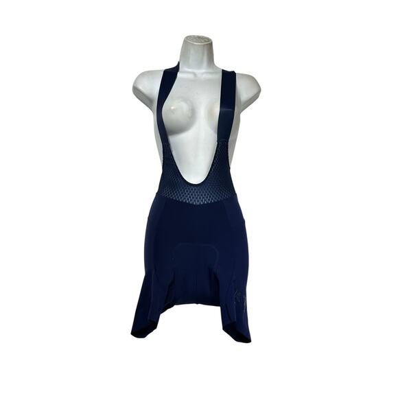 Ekoï France Navy Blue Cycling Bib Shorts Size M Padded Performance Activewear - Picture 1 of 5